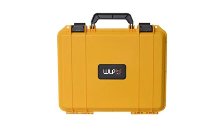 Waterproof Case - yellow  case front view great for rally navigation kit